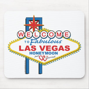 Las Vegas Honeymoon Mouse Pad