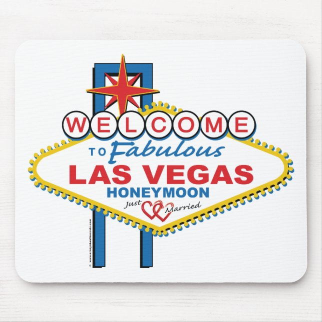 Las Vegas Honeymoon Mouse Pad (Front)