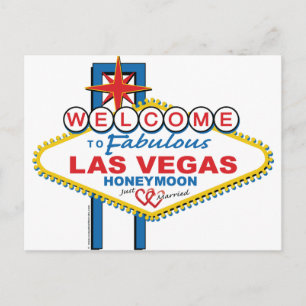Las Vegas Honeymoon Postcard