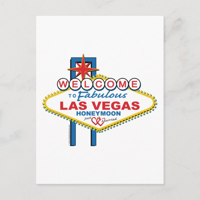 Las Vegas Honeymoon Postcard (Front)