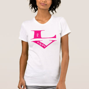 Las Vegas Hot Pink Ladies Casual Scoop T-Shirt