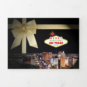 Las Vegas Hotel & Casino Trifold Christmas Card