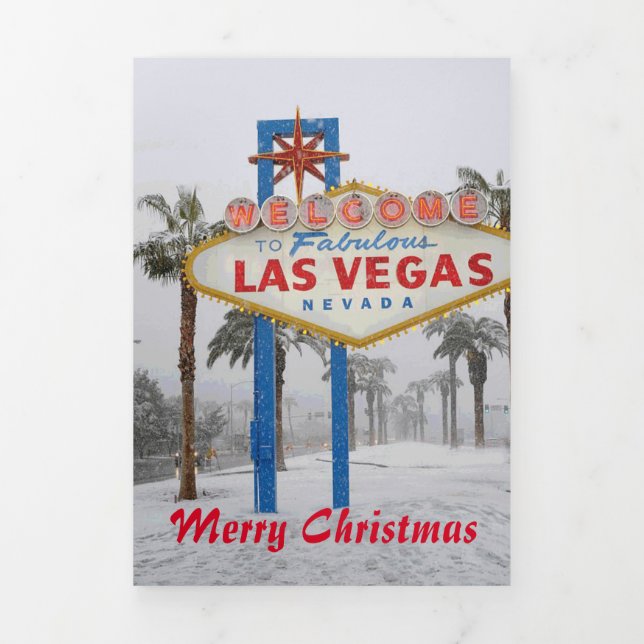 Las Vegas Hotel & Casino Trifold Letter Fold Card (Cover)