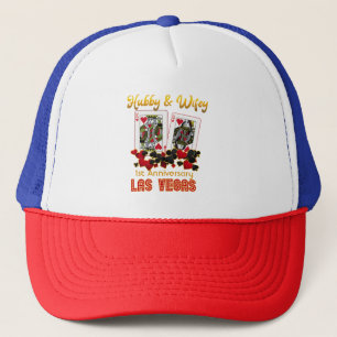 Las Vegas Hubby Wifey Wedding Anniversary   Trucker Hat
