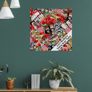  Las Vegas Icons Gamblers Delight Poster