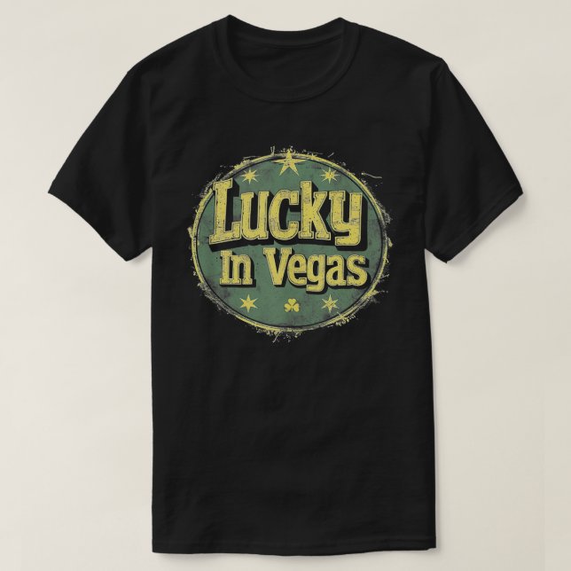 Las Vegas Irish St Patricks Day Saint Paddys Shamr T-Shirt (Design Front)
