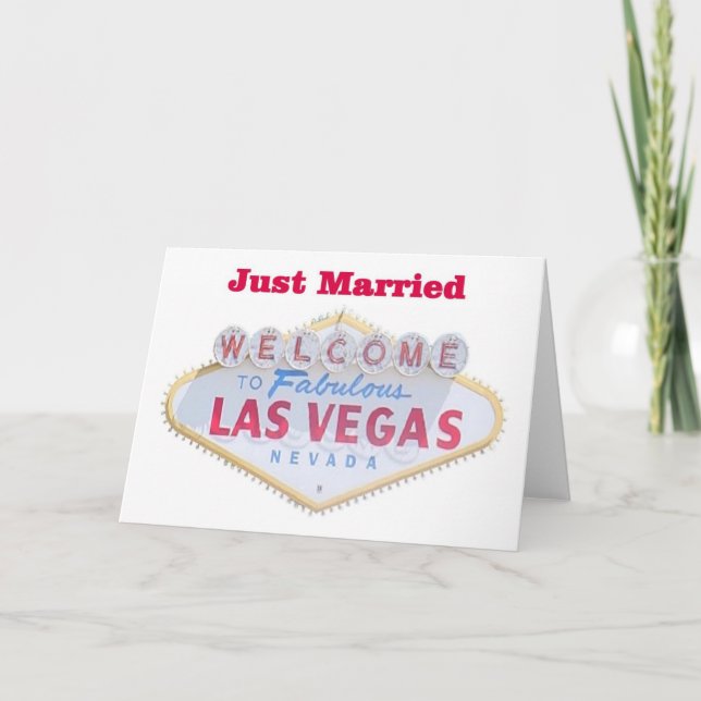 Las Vegas Just Married Cards (Front)