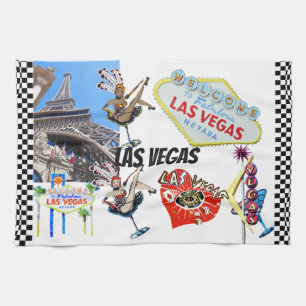 Las Vegas Landmarks Kitchen Towel