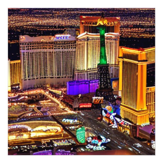 Las Vegas landscape in Nevada   Photo Print (Front)