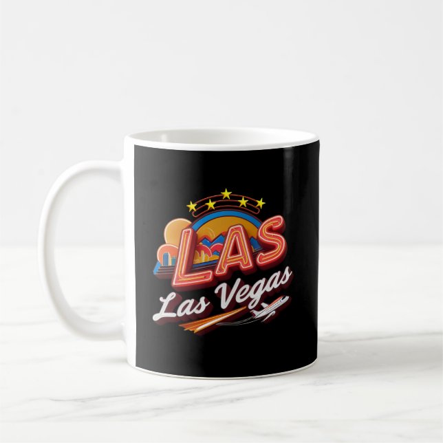 Las Vegas LAS Airport Code Coffee Mug (Left)
