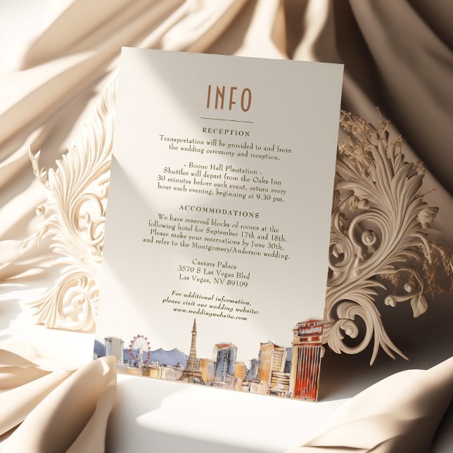 Las Vegas Love Wedding Info Details Card (Creator Uploaded)