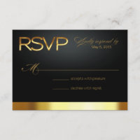 Las Vegas Lucky in Love RSVP gold/black
