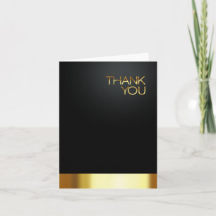 Las Vegas Lucky in Love Thank You black/gold Card