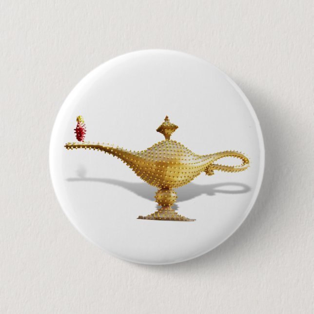 Las Vegas Magic Lamp 6 Cm Round Badge (Front)
