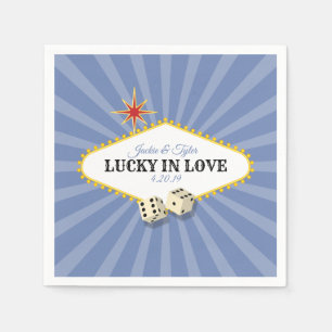 Las Vegas Marquee Wedding in Hydrangea 2 Napkin