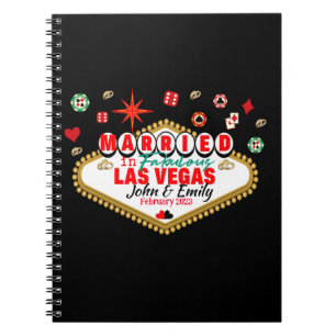 Las Vegas Married Couple Matching Vacation Nevada Notebook