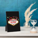 Las Vegas Married Couple Matching Vacation Nevada  Plaque<br><div class="desc">This design is special for couples who have married in Las Vegas. A full colour design that if you wear it you will receive thousands of compliments. Wear it with your husband-wife and create unforgettable moments in Las Vegas Nevada</div>
