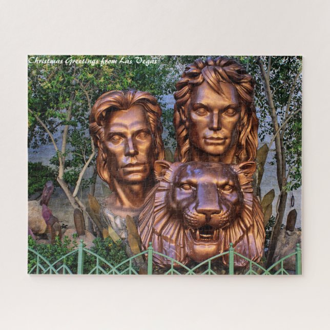 Las Vegas Nevada.Christmas Greetings Jigsaw Puzzle (Horizontal)