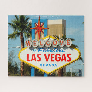 Las Vegas Nevada.Christmas Greetings Jigsaw Puzzle