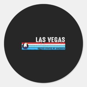 Las Vegas Nevada Est 1905 Vintage Clic Retro St T Classic Round Sticker