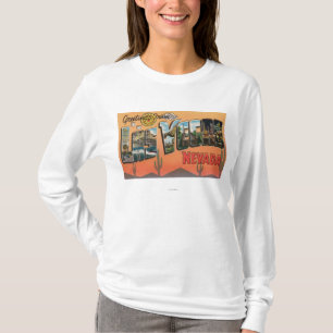 Las Vegas, Nevada - Large Letter Scenes T-Shirt