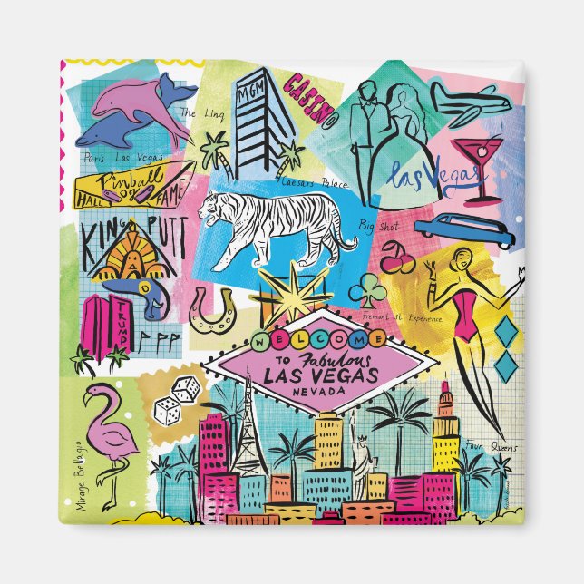 Las Vegas, Nevada Magnet (Front)