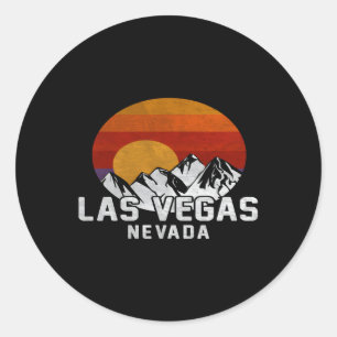 Las Vegas Nevada Mountain Classic Round Sticker