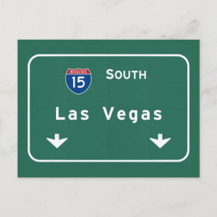 Las Vegas Nevada nv Interstate Highway Freeway : Postcard