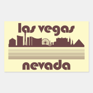 Las Vegas Nevada Rectangular Sticker