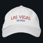 LAS VEGAS NEVADA Red Blue White Cotton Embroidered Hat<br><div class="desc">LAS VEGAS NEVADA Red Blue White cotton hat. Makes a wonderful gift for anybody who loves Vegas! If you would prefer to have your personal text then simply select "Personalise this template" details button to enter your choice of custom text. Embroidery is also customisable to other colour choices by selecting...</div>