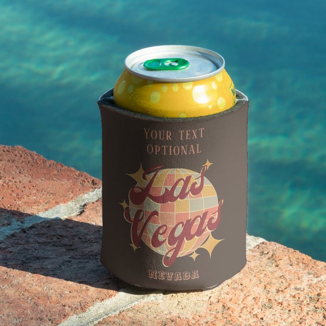 Las Vegas Nevada Retro Vintage Party  Can Cooler (Creator Uploaded)