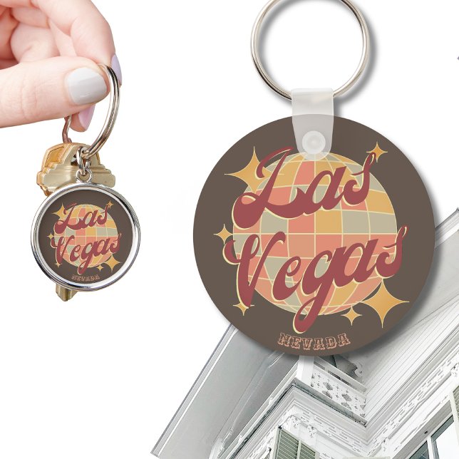 Las Vegas Nevada Retro Vintage Party  Key Ring (Creator Uploaded)