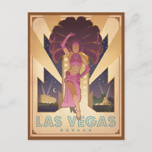 Las Vegas, Nevada | Showgirl Postcard (Front)