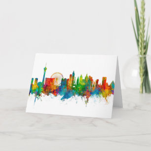 Las Vegas Nevada Skyline Card