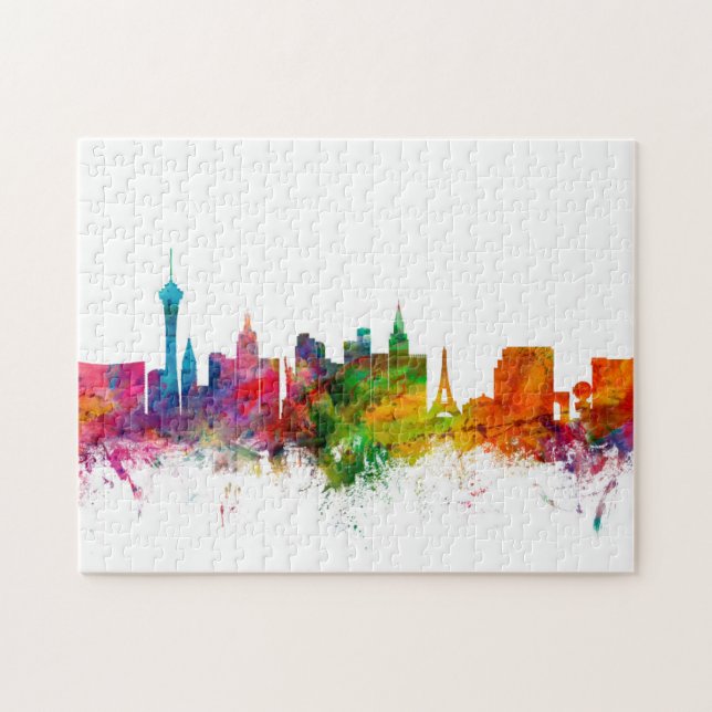 Las Vegas Nevada Skyline Jigsaw Puzzle (Horizontal)