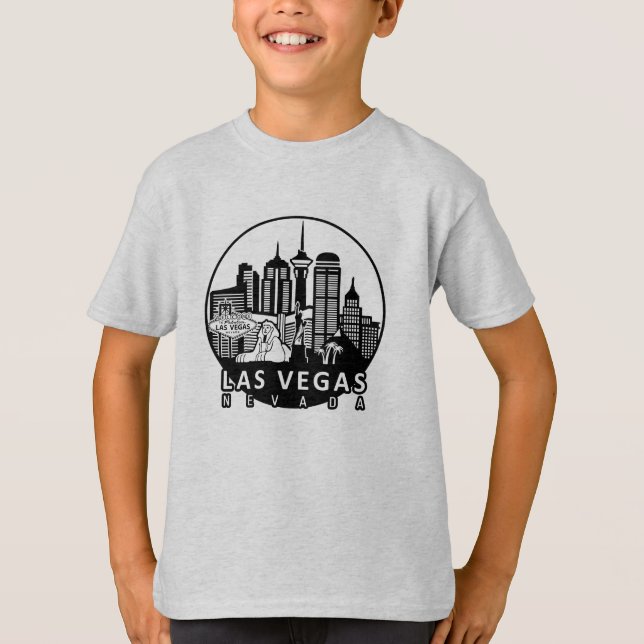 Las Vegas Nevada Skyline T-Shirt (Front)