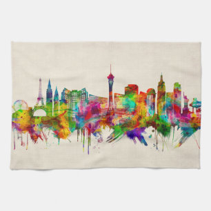 Las Vegas Nevada Skyline Tea Towel