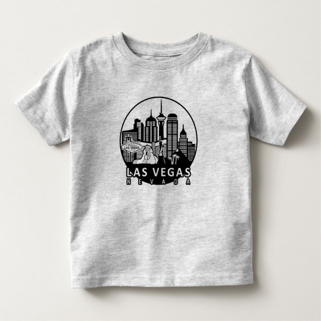 Las Vegas Nevada Skyline Toddler T-Shirt (Front)