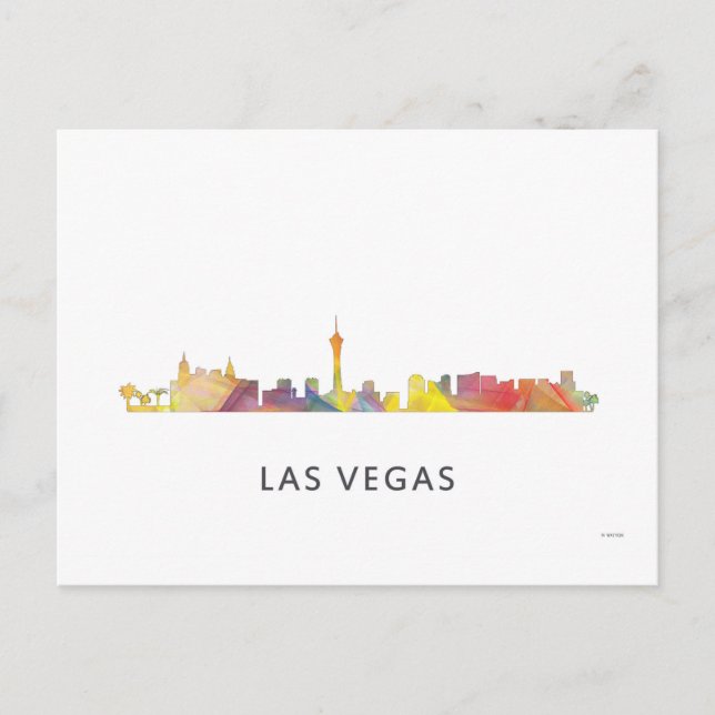 LAS VEGAS, NEVADA SKYLINE WB1 - POSTCARD (Front)
