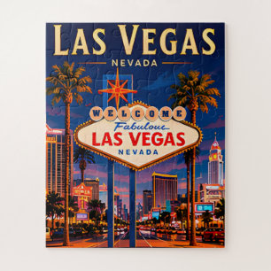 🎰 Las Vegas Nevada Strip And Skyline Jigsaw Puzzle