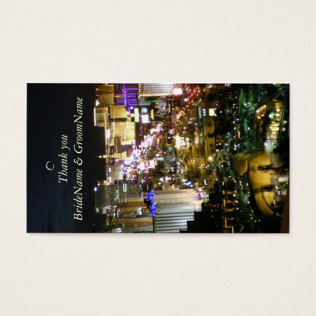 Las Vegas Nevada Thank you Gift Tag (Front)