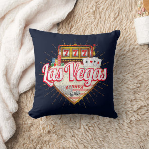 Las Vegas Nevada United States Casino Vintage USA Cushion