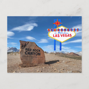 Las Vegas New Address Announcement Postcard