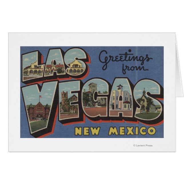 Las Vegas, New Mexico - Large Letter Scenes (Front Horizontal)