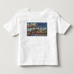 Las Vegas, New Mexico - Large Letter Scenes 2 Toddler T-Shirt