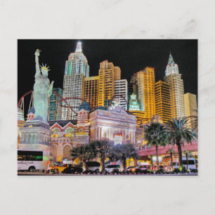 Las Vegas New York - New York Postcard
