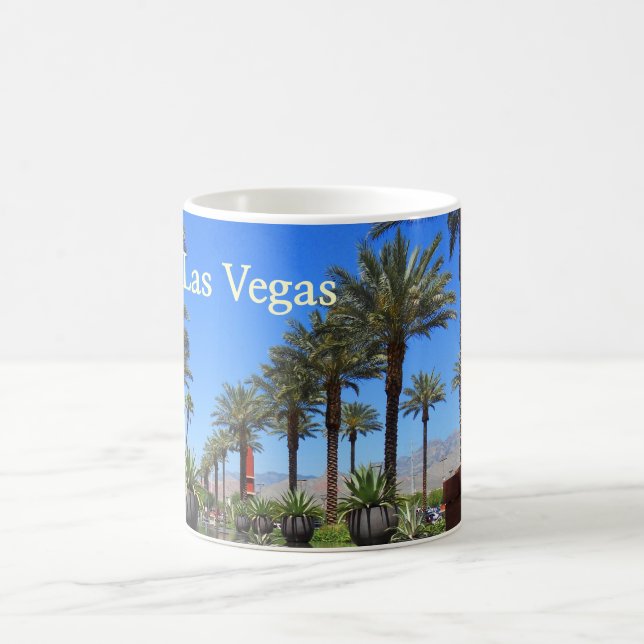 Las Vegas Palm Trees at Red Rock Coffee Mug (Center)