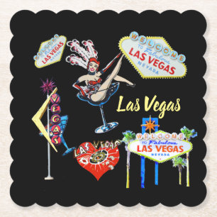 Las Vegas Paper Coaster