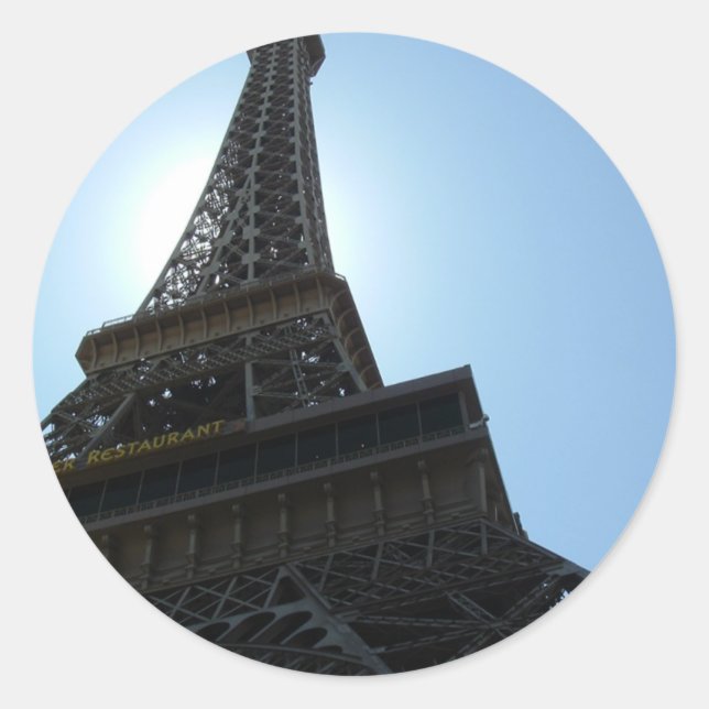 Las Vegas Paris Hotel Classic Round Sticker (Front)