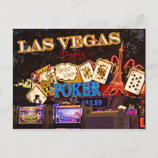 Las Vegas Paris Postcard (Front)